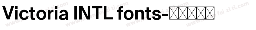 Victoria INTL fonts字体转换